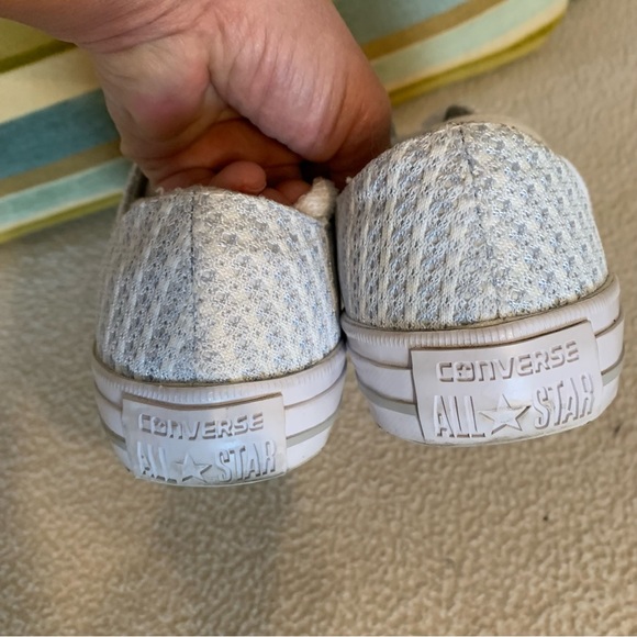 Converse All Star powder blue plaid sneakers - Picture 8 of 10